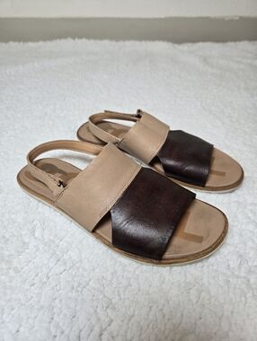 Sorel Sandals Ella 2 Women’s Brown Leather Size 8 Slingback Open Toe
